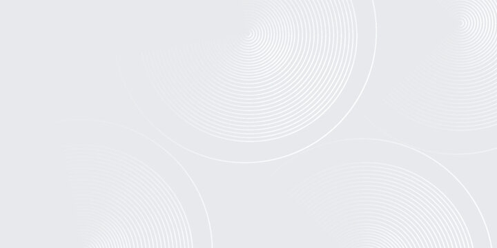 white background glowing geometric lines on gray background. Modern simple art shiny blue good circle lines pattern. cicular art
