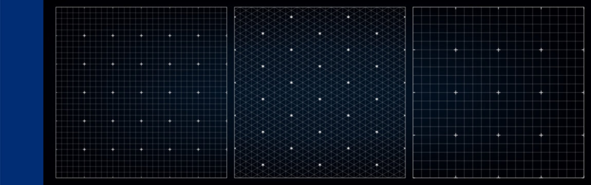 Blueprint black grid for isometric pattern bg, triangular lined paper. Vector graphic angle corner texture, cube layout design. Architectural degree notebook for map or plan, abstract hexagon drawing