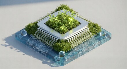 Unique Planter Design with Water Flow