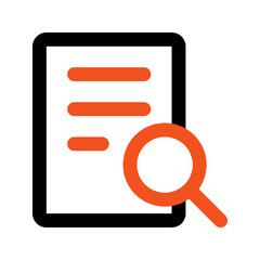 proofreading outline color icon