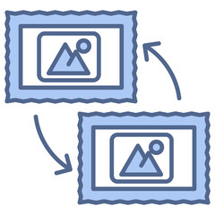 collecting stamps icon