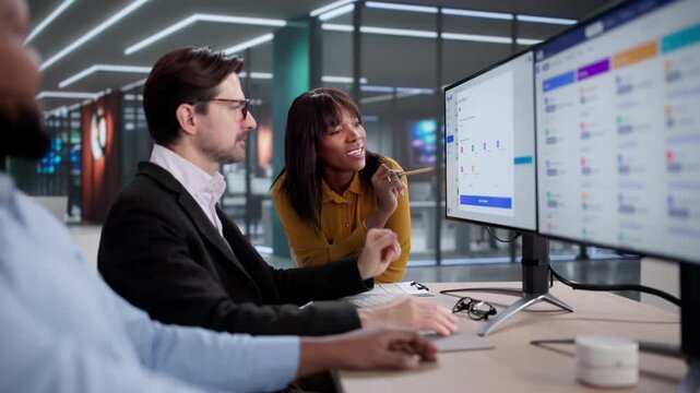 Team Working On Payroll And Tax Report