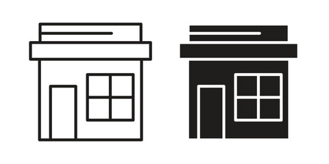 Store icon vector. EPS 10 editable vector bundle