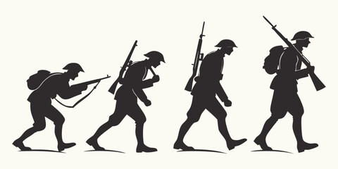 Evolution of human locomotion from quadrupedalism to bipedalism with tools Vector ©  MST RABEYA  BEGUM
