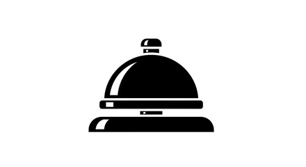 Obraz premium A vintage bell icon representing service, reception, and attention to detail