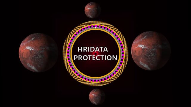 HRI concept with central HRI icon surrounded by AI, growth, security, handshake, and money bag icons ,Social media data mining cyber security network protection digital information