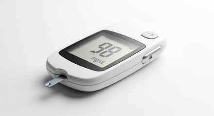 Digital Glucose Meter Device for Blood Sugar Monitoring.