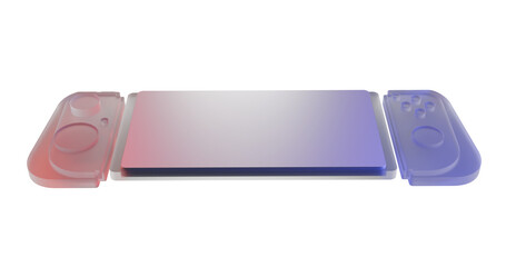 3d render transparent game console illustration © Hary