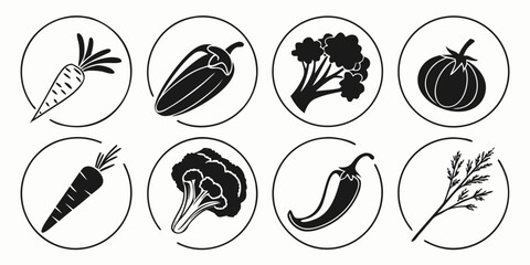 A collection of various types of seafood and their respective icons Vector © MST RABEYA BEGUM