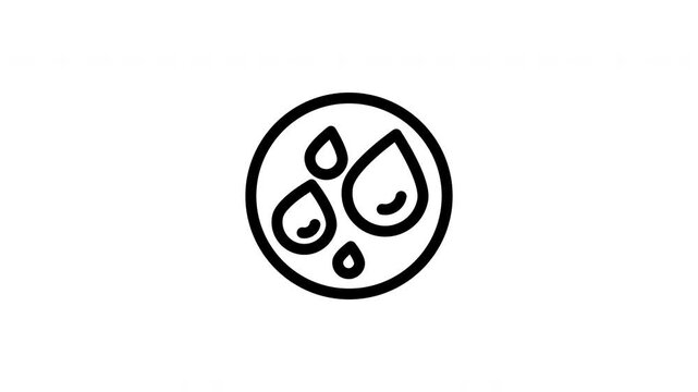 water drop animated icon