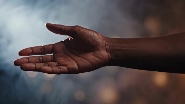 Gesture of communication urban setting artistic photography moody atmosphere close-up expression of connection