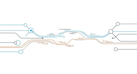 Abstract Data Stream Flow and Digital Wave Technology Background