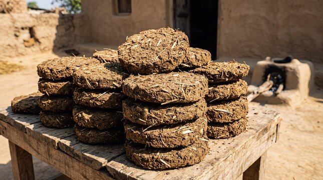 Dung cake  generated with AI