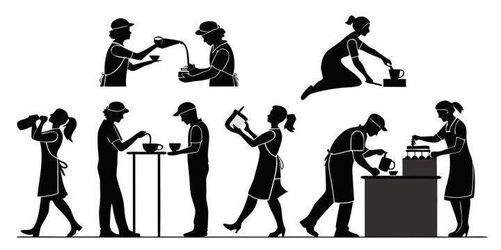A diverse group of people engaged in various activities and professions Vector
