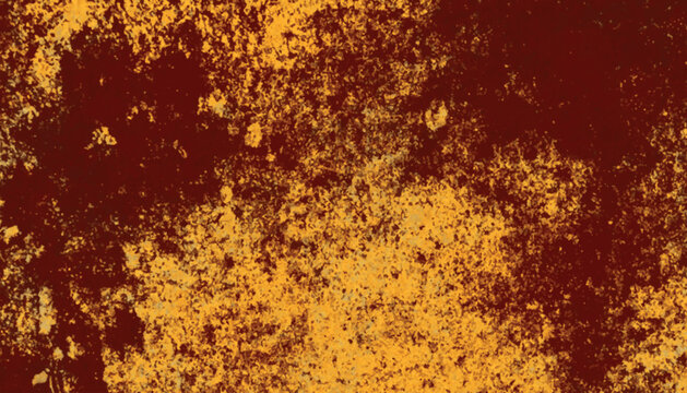 Textured abstract background of rust and gold speckles