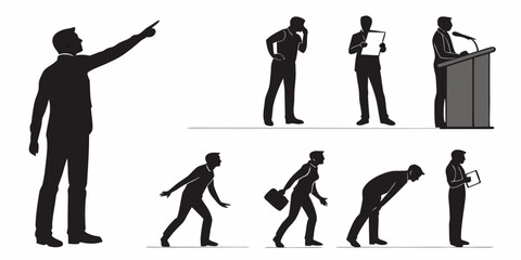 Evolution of human posture and movement from ancient times to modern day Vector © ADOBE