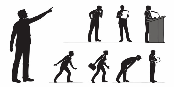 Evolution of human posture and movement from ancient times to modern day Vector