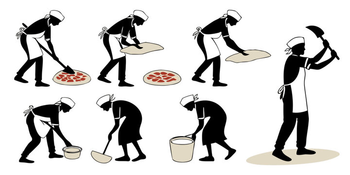 Illustration of a person's evolution from a caveman to a modern human Vector