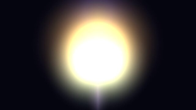 Glowing orb on a dark background, viewed from a straight-on perspective, showcasing a radiant light, serene atmosphere, and celestial ambiance