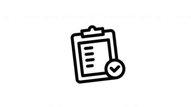 checklist animated icon