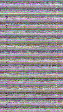 Analog video feedback with signal error, data corruption, and bad transmission creating a glitch effect
