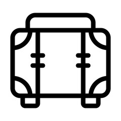Fototapeta premium Suitcase Travel Bag Icon Vector Illustration Outline