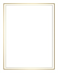 Vertical, clean white space within a thin, double-lined golden rectangle border
