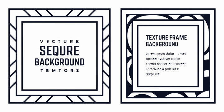 Two blank certificates with decorative borders and text placeholders. Vector