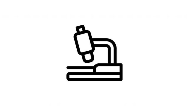 microscope animated icon
