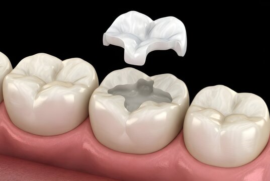 Dental Inlay Onlay Tooth Restoration Procedure