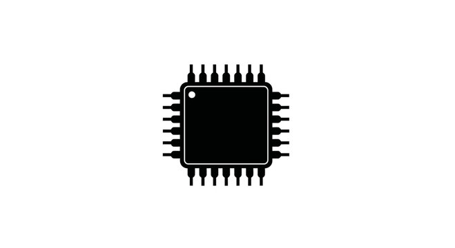 Microchip Electronic Circuit Processor Component.