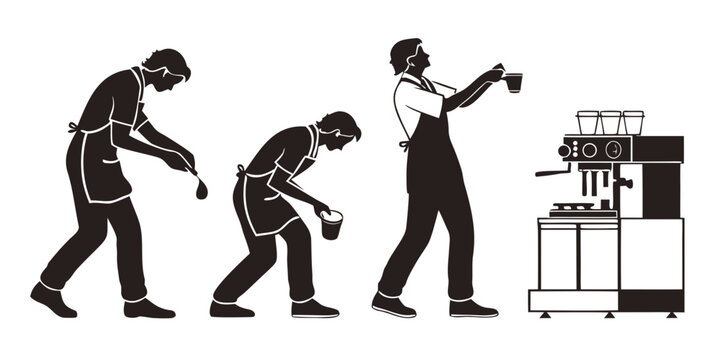 Evolution of man from ape to modern human using technology Vector