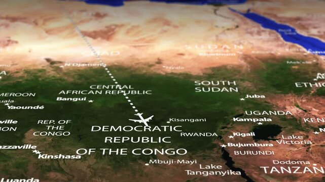Flight From Amsterdam NETHERLANDS to Maputo MOZAMBIQUE with flag pins