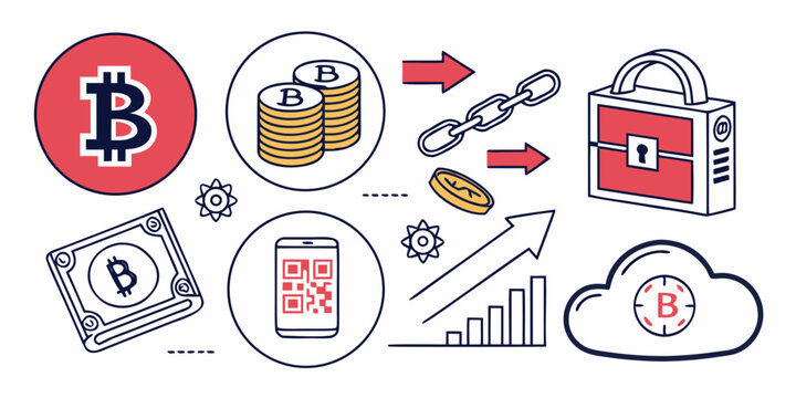 A visual representation of various payment methods and their processes Vector