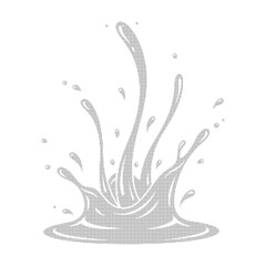 Water Liquid Shape Isolated on Transparent Background, water liquid shape, water splash isolated, water shape transparent background, liquid splash png, flowing water shape, water element isolated.