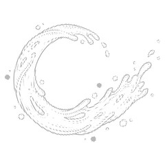 Water Liquid Shape Isolated on Transparent Background, water liquid shape, water splash isolated, water shape transparent background, liquid splash png, flowing water shape, water element isolated.