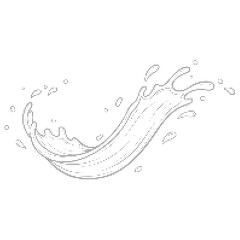 Water Liquid Shape Isolated on Transparent Background, water liquid shape, water splash isolated, water shape transparent background, liquid splash png, flowing water shape, water element isolated.