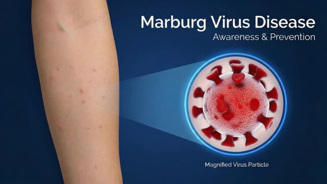 Marburg virus disease awareness campaign public health setting infographic educational environment informative viewpoint