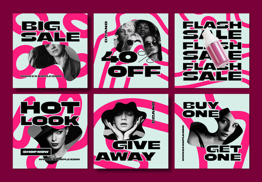 Fashion Sale Social Media Pack Template