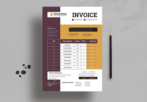 Invoice Template Layout
