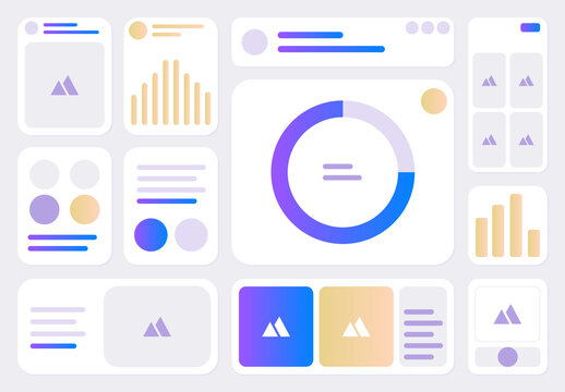 Modern Analytics Dashboard UI Kit Wireframe Design