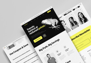 Modern Fashion Ecommerce Landing Page UI Design