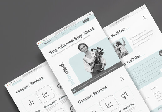 Modern Corporate Business Landing Page Web Design