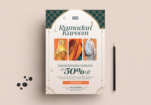 Ramadan Kareem Offer Fashion Sale Flyer Template