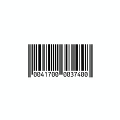 Close up of a Barcode on a White Background for Product Labeling and Inventory Management