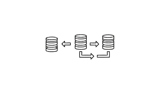 Database Synchronization and Data Flow Diagram.