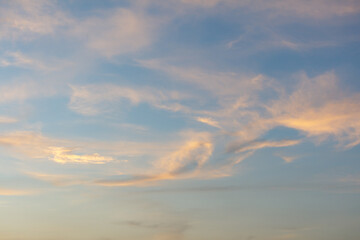 Fototapeta premium The sky is blue with a few clouds