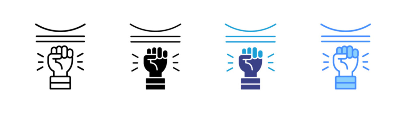 Resilience icon set multiple style collection