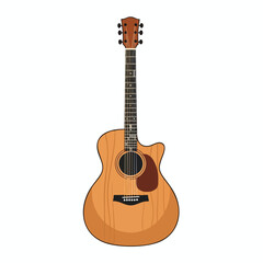 Naklejka premium Beautiful Acoustic Guitar for Music Lovers and Creators