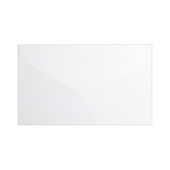 Blank White Rectangular Surface Reflecting Light.